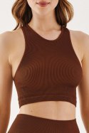 GABRIELLA SEAMLESS TOP HALTER RIB